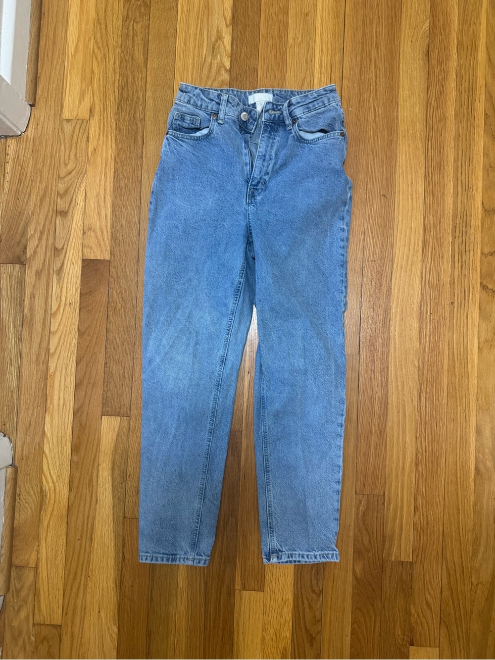 H&M High Rise Women's Jeans in Light Blue